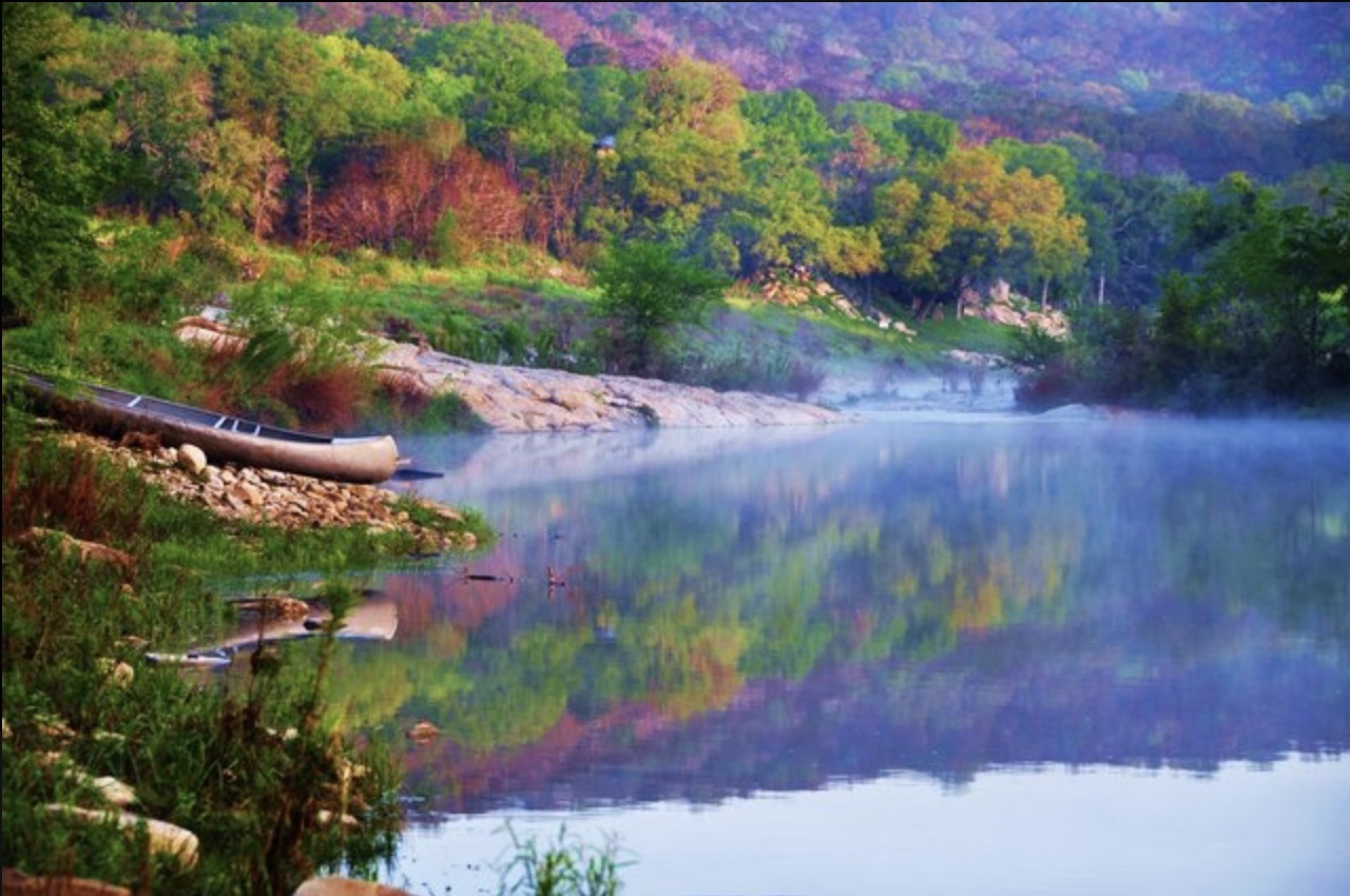 Canoe, swim, relax at Creekside Cabins near Marble Falls The Highland